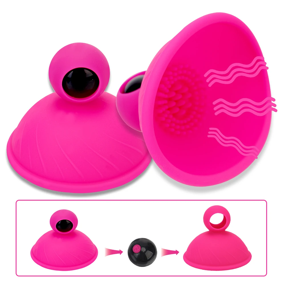 Tunga- och sugvibrator för bröstvårtor med sugfunktion för kvinnor_voghion.com