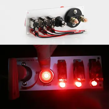 

Accessories Ignition Switch Panel Set Engine LED indication Plastic+Metal