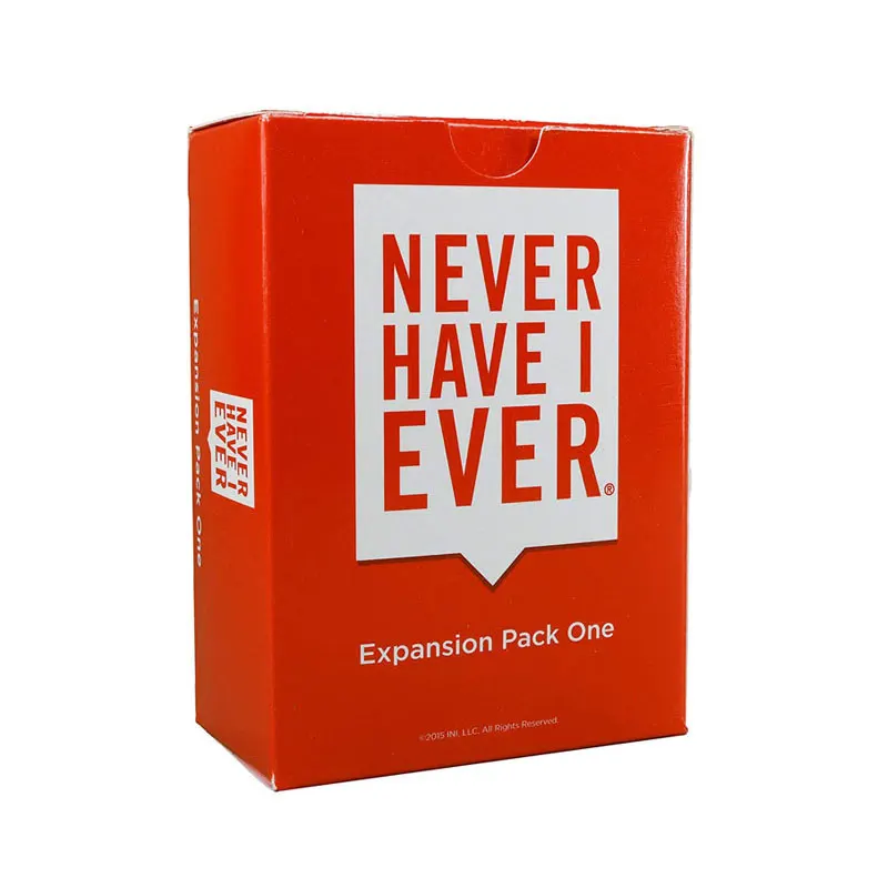 

Board Game Spot Expansion Pack One and Expansion Pack Two Adult Card Toys Never Have I Ever