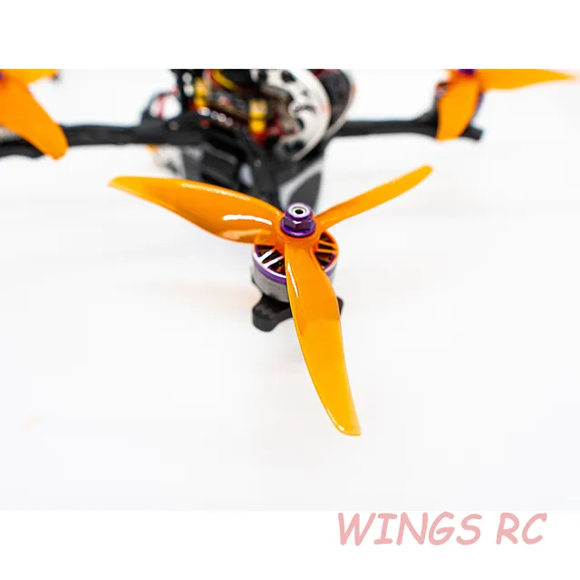 24pcs/12 pairs Gemfan 51466 V2 5inch 3 Blade/Tri-Blade Propeller Props FPV Brushless motor For FPV Racing Drone 6 Colors Yellow 4