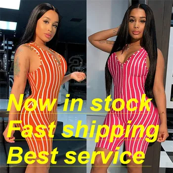 

Women Sexy Shorts Romper Jumpsuit One Piece Sleeveless Bodycon Bodysuit Pajama Fitness Workout Gym Club Clothes