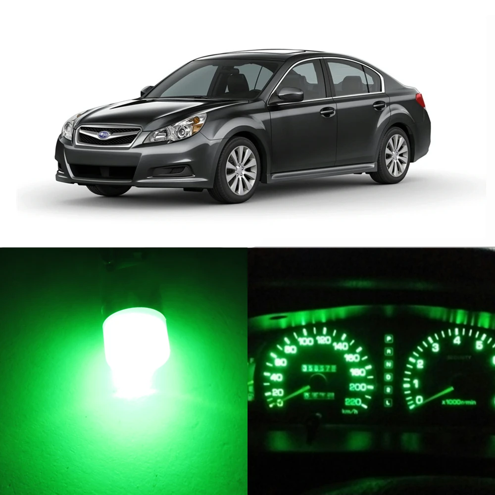 WLJH 33x яркие тире огни полный набор светодиодных ламп для 1995-1999 Subaru Legacy приборная панель Датчик кластера Предупреждение ющий индикатор лампа - Испускаемый цвет: Зеленый