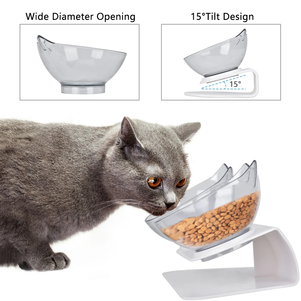 Non Slip Dual Применение ПЭТ Кошачьи миски для котенок кормушки собак Еда и миска воды