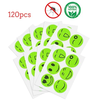 

120pcs Mosquito Stick Mosquito Capsule Anti-toxic Insect Bugs Mosquito Repellent Patch Stickers Camping Yard Kids Anti Mosquito