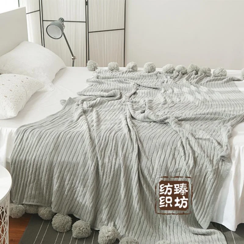 Хлопковое трикотажное покрывало для дивана, кровати, дивана, одеяла для гостиной, однотонный диван, домашний текстиль, одеяло для сна, мягкое полотенце