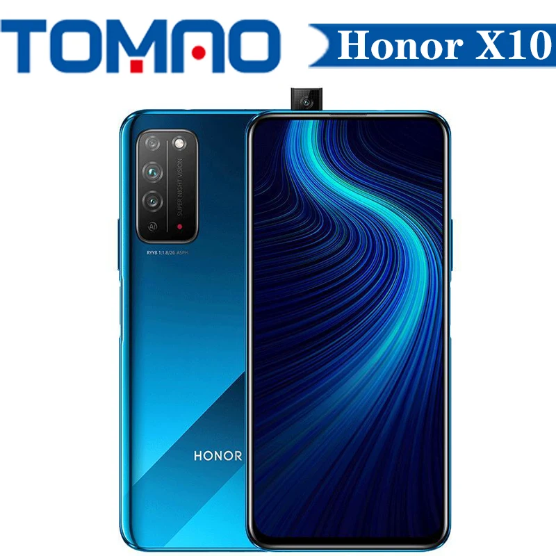 Оригинальный Новый Смартфон Honor X10 5G X 10 90 Гц Восьмиядерный процессор Kirin 820 4300 мАч 22