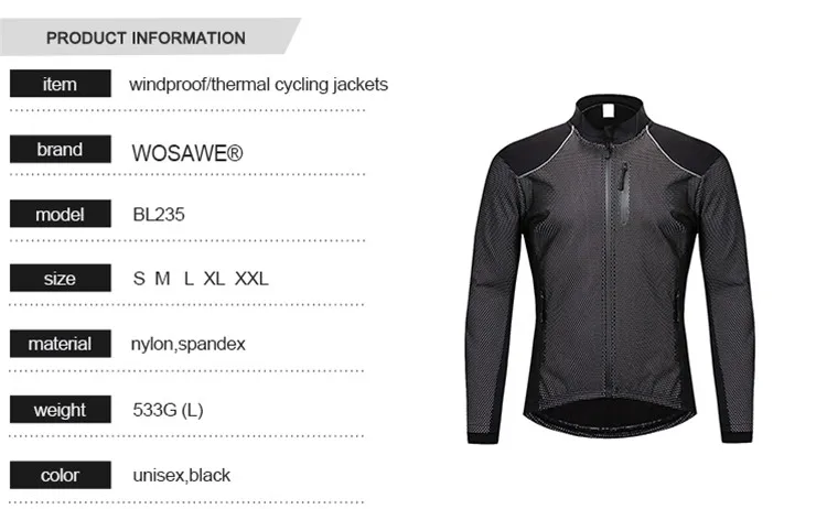 WOSAWE зимняя теплая флисовая женская велосипедная куртка Мужская одежда для