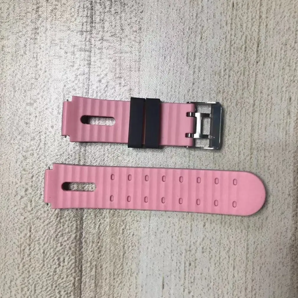Детский смарт-телефон часы ремешок энергии экономный фонарик силиконовый ремешок для часов Смарт часы браслет - Цвет: pink