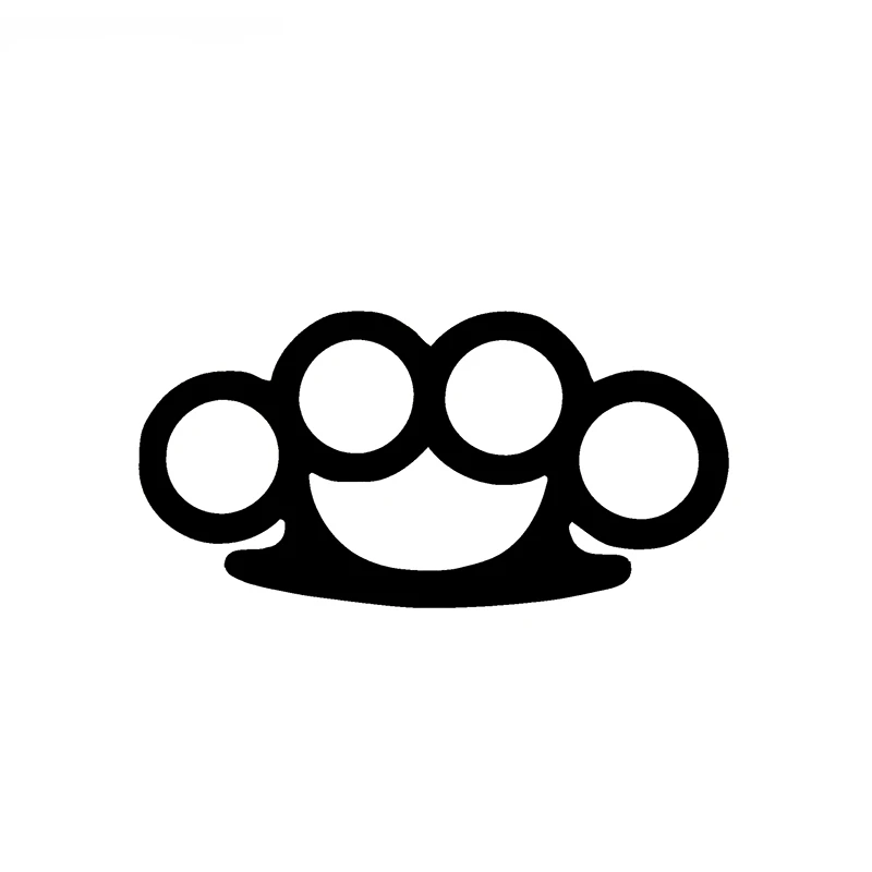 

SZWL Brass Knuckles Car Sticker Waterproof Sunscreen Decal JDM for Car Body Window Car Styling Vinyl Black/white,15cm*7cm