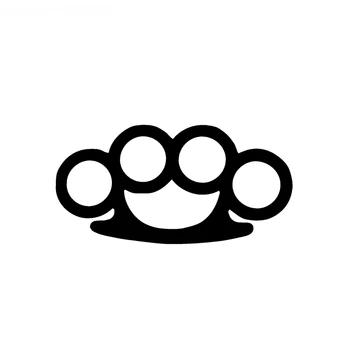 

SZWL Brass Knuckles Car Sticker Waterproof Sunscreen Decal JDM for Car Body Window Car Styling Vinyl Black/white,15cm*7cm