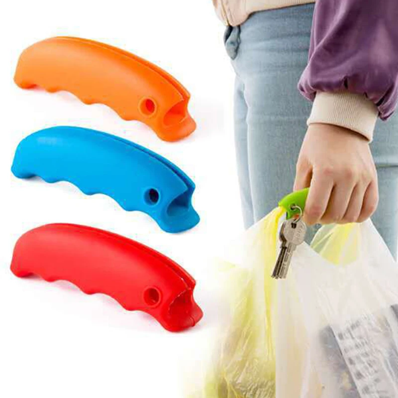 

Fashion Silicone Bag Carrying Handle Tools Anti-Handle Labor-Saving Foods Dispenser Bag Shopping Handle Bag Clips Kitchen Tools