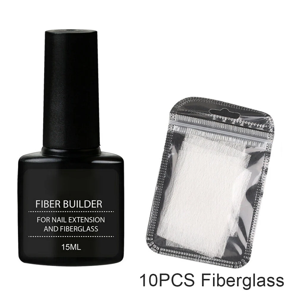 15ml gel and 10pcs f Модный гель для наращивания ногтей набор из стеклопластика инструмент для макияжа долговечный для женщин MSI-19 - Цвет: 15ml gel and 10pcs f