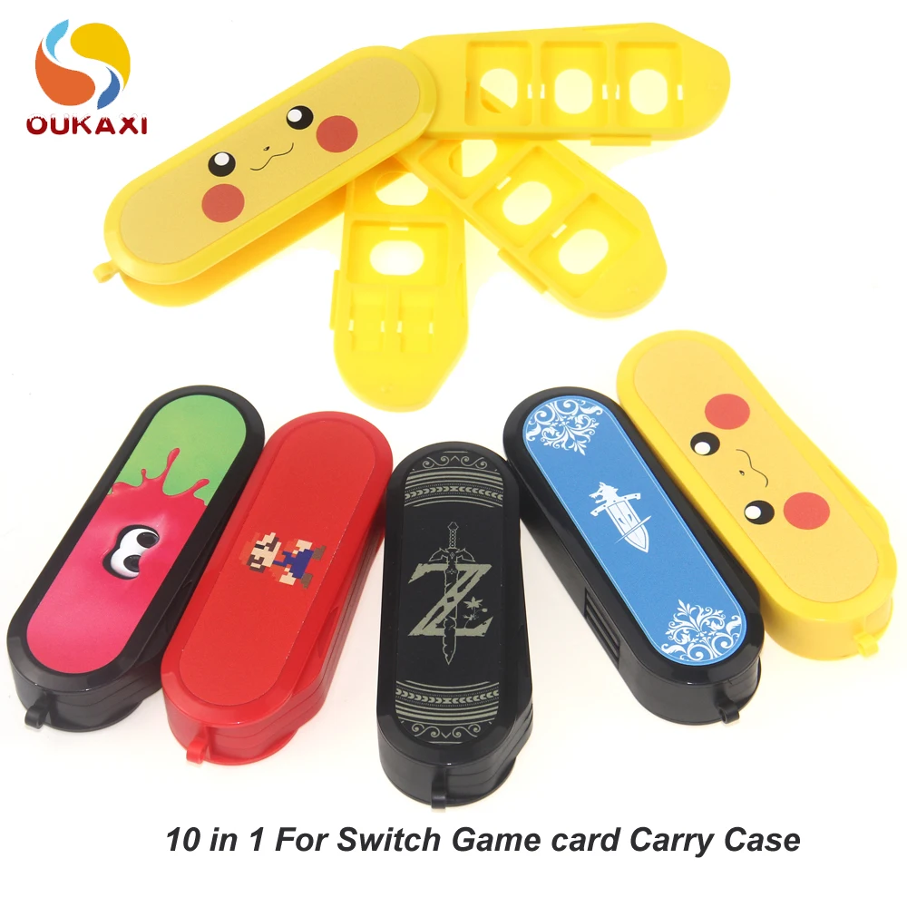 

10 in 1 Game card Storage box for Nintendo Switch NS Accessories Game Cards Case Hard Shell Storage Box