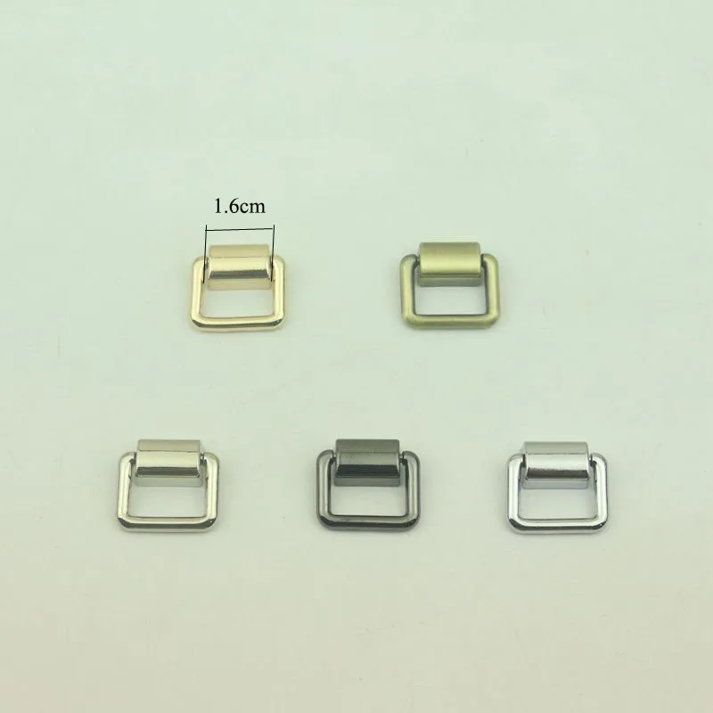 

6pcs 16mm Metal Square Ring Buckles Bag Strap Side Clip Hanger Shoulder Chain Link Buckle Hanger DIY Hardware Accessories