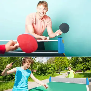

Table Tennis Net Practical Durable Random Colors Wood Game Athletics Play Movement Racket Pingpong Sports Portable