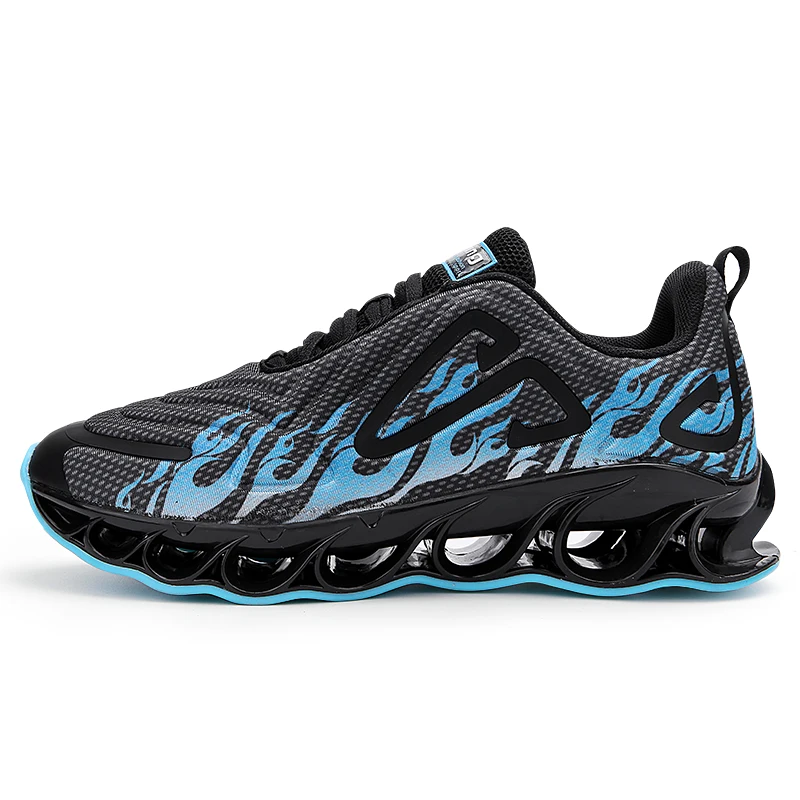 Spring Brand Men Running Shoes Damping Shoes Fast Run Sport Shoes Cushioning Athletic Sneakers Cushioning Medium(B,M - Цвет: XZP472BL