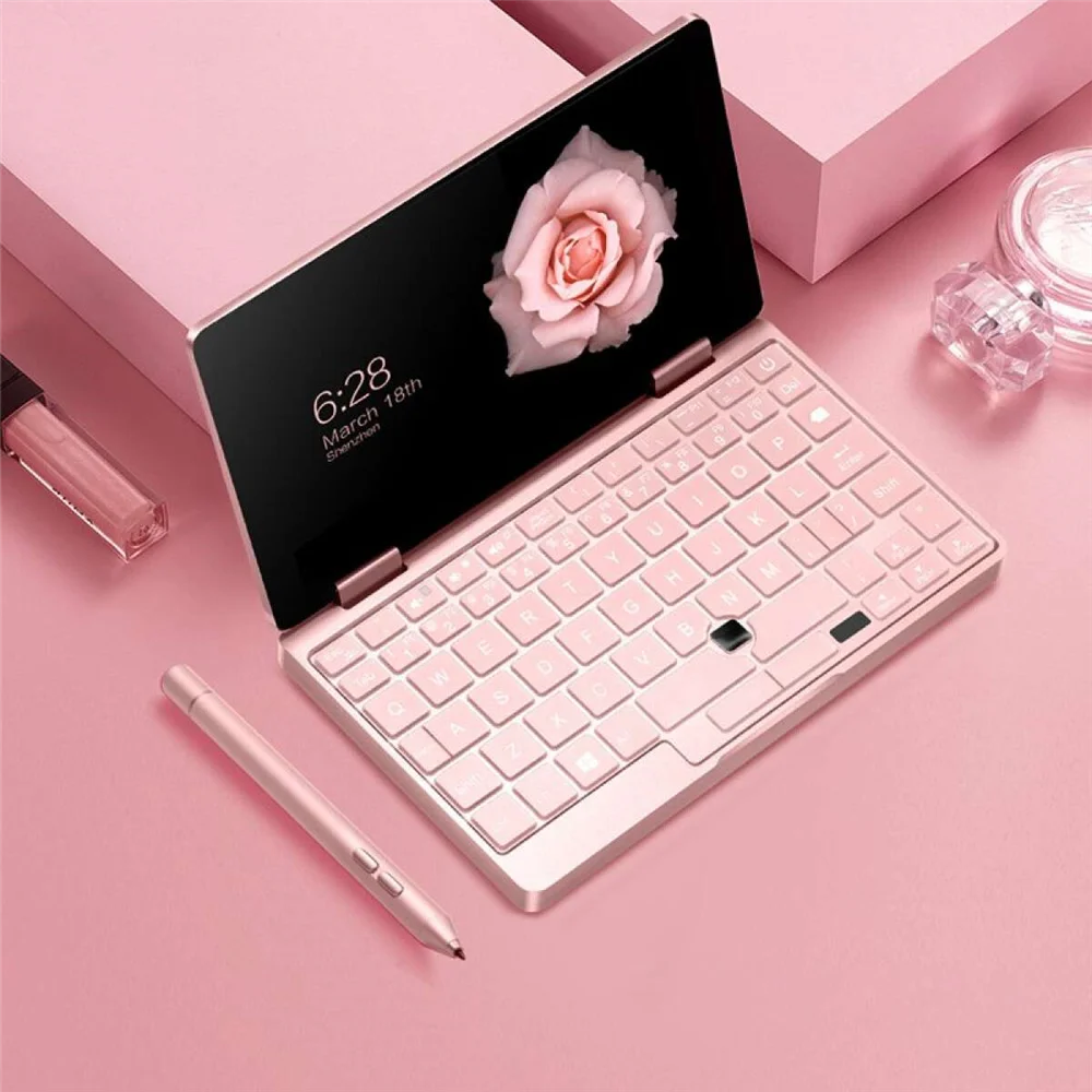 Een Netbook Een Mix 2S Roze Kat Notebook 7 ''Windows 10.1 Intel Core M3-8100Y 8GB 256GB PCIE SSD Dual WiFi Type-C HDMI Laptop Een Netbook Een Mix 2S Roze Kat Notebook 7 ''Windows 10.1 Intel Core M3-8100Y 8GB 256GB PCIE SSD Dual WiFi Type-C HDMI Laptop