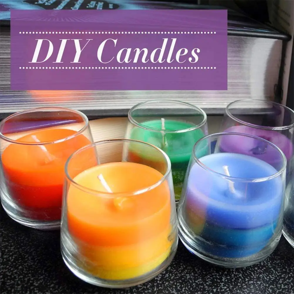 10 Colors 5g Per Color DIY Candle Wax Pigment Colorant Non-toxic Soy Dye for Making Scented | Дом и сад