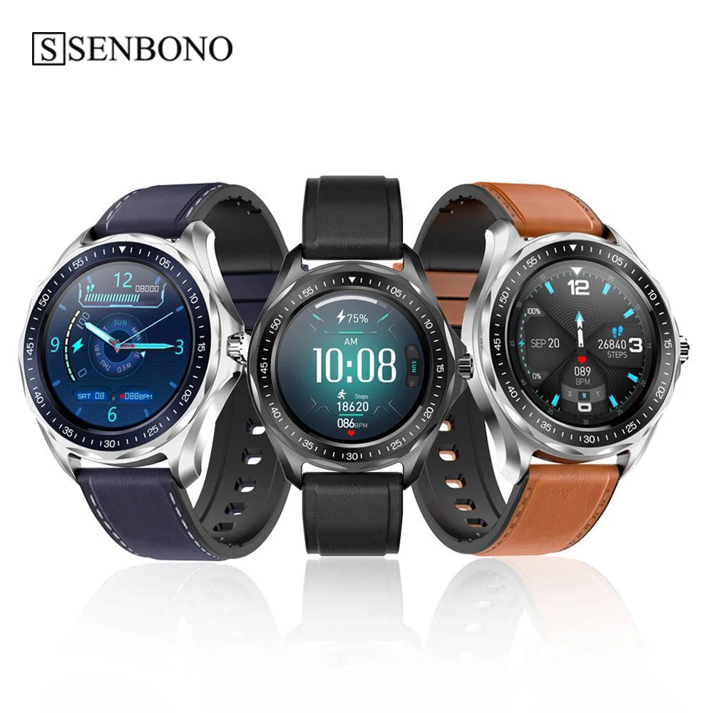 SENBONO S09Plus мужские спортивные Смарт часы фитнес трекер Поддержка Bluetooth 5 0 IP68