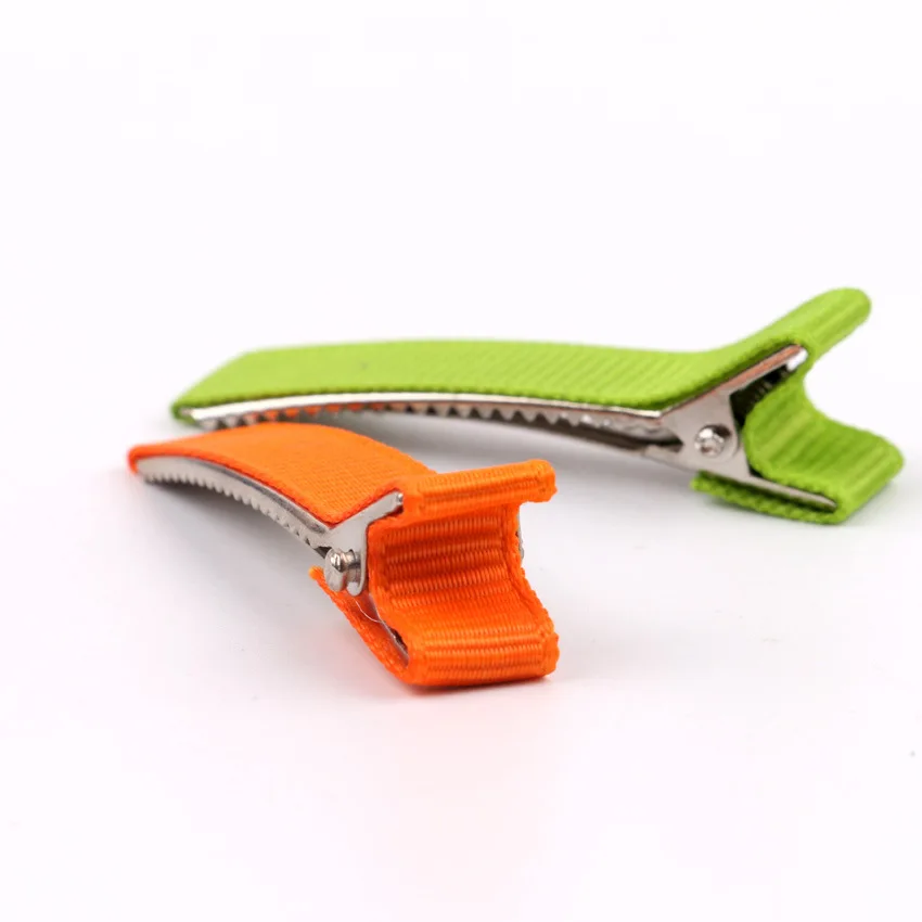 

100pcs per lot 22 colors ribbon wrapped DIY accessories wholesale snap clip