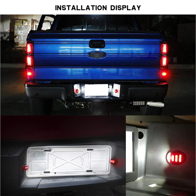 New LED License Plate Tag Light Red Neon Tube EXCLUSIVE For Ford F150 F-250  F-350 F-250 F350 F-450 F-550 car Replacement parts - AliExpress