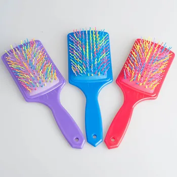 

Plastic Comb Hair Dressing Generous Plate Comb Air Bag Massage Rubber Comb Rainbow Pin Curved Needle Air Cushion Comb