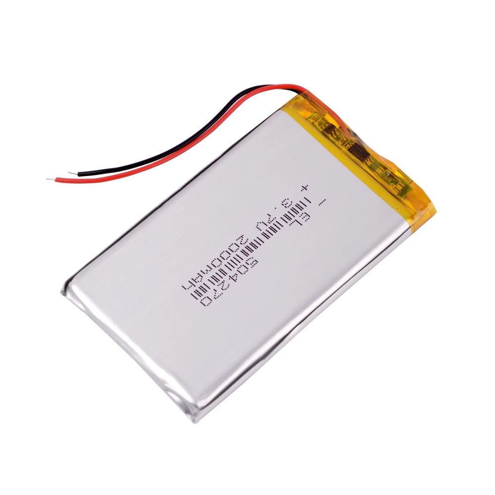 3,7 V литий-полимерный аккумулятор 2000 mah interphone 504270 gps Автомобильный регистратор данных электронная книга