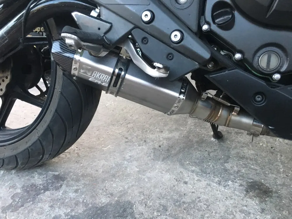 650 мотоцикл для Kawasaki ER6N ER6F 2012- Ninja 650 ER6F Escape слипоны для мотоцикла глушитель выхлопной трубы с соединительной трубой