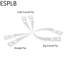 Белый прямой/изогнутый керамический Пинцет наконечник сменные наконечники для электронных сигарет пинцет
