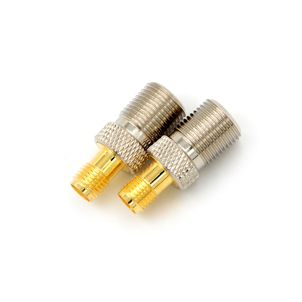 1pcs Female F Type Jack To SMA Female Plug Straight RF Coax Adapter F To SMA Convertor to Connector