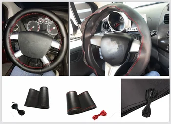 

38CM DIY car steering wheel cover soft leather braided needle accessories for Infiniti QX QX60 Q30 Q70L Q70 Synaptiq Q80