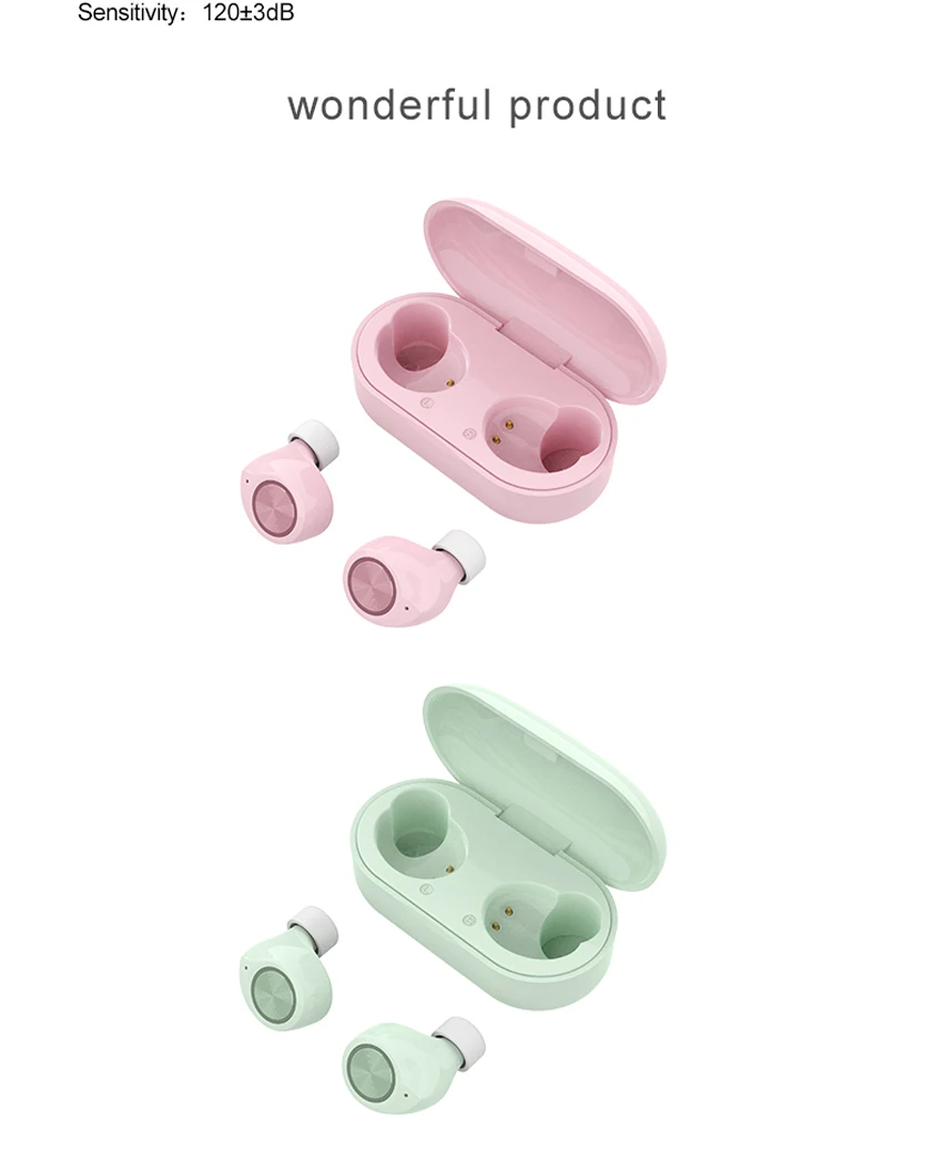 OTAO TWS настоящий беспроводной Bluetooth 5,0 сенсорный наушник мини-гарнитура в ухо Macaron стерео спортивные наушники с шумоподавлением