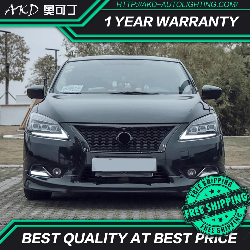 US $544.00 AKD Car Styling for Nissan Sylphy Headlights 20122015 Sentra LED Headlight DRL Hid Option Head Lamp Angel Eye Beam Accessories