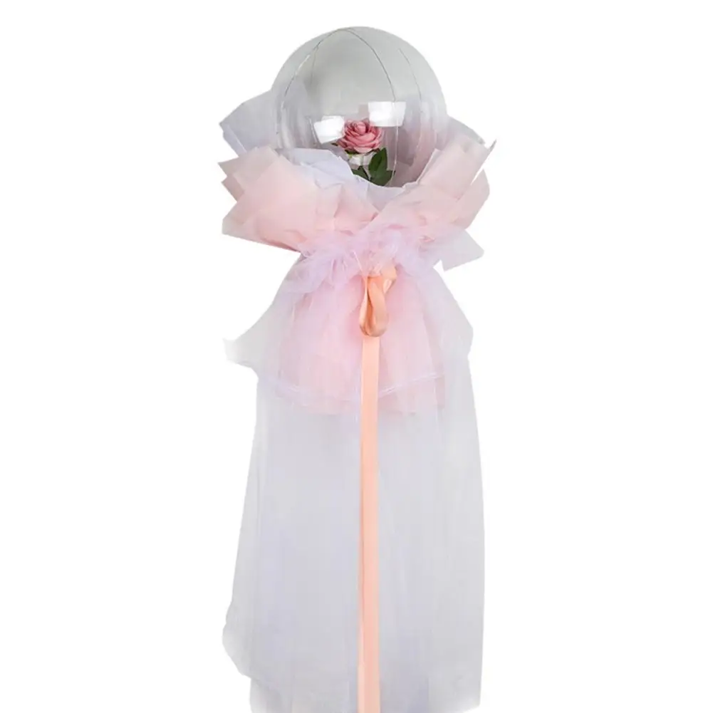 Подарок на день Святого Валентина Светодиодный светящийся воздушный шар букет роз прозрачный БОБО шар День рождения свадебное украшение подарок розовые шары