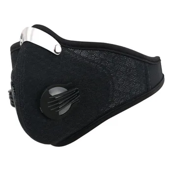 

1pc Reusable Face Masks With Aluminum Nose Clip Cycling Mouth Mask