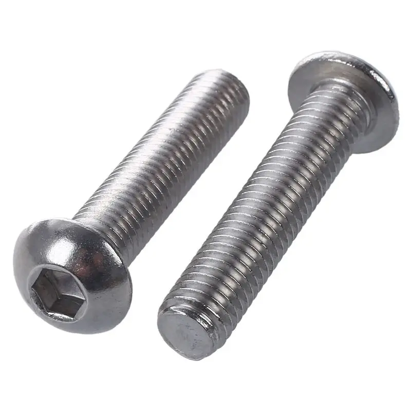 

Stainless Steel Button Head Screw, Hex Socket Bolts Type:M8 / 8mm Bolt size:M8 x 40mm Your pack quantity:10