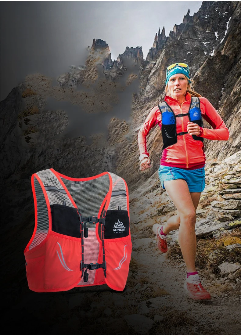 Aonijie trilha correndo colete mochila 2.5l ultra