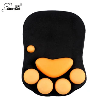 

Cute Cat claw Mouse Pads Non-slip Mouse Pad with Wrist Rest Creative Silicone Mice Mat for Desktop PC Computer Laptop Game LOL