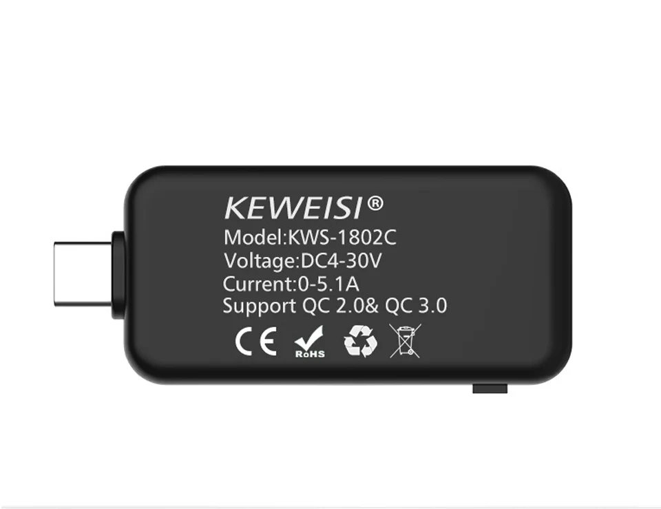 Type-c Tester USB Tester DC Digital Voltmeter Voltage Current Meter Ammeter Detector Power Bank Charger Indicator Voltmeter