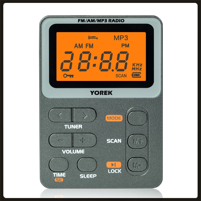 Mini Pocket No Noise AM/FM Radio, Best Reception, Rechargeable Portable  Radio with Earphone, MP3 Player Support TF Card 2