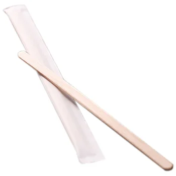 

200 Pcs Disposable Coffee Stick Wood Coffee Stirring Rod Coffee Tea Stick 14cm