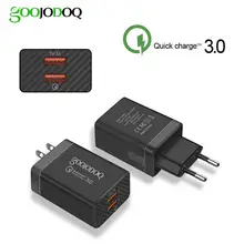 Мощное зарядное устройство для Iphone, быстрая зарядка 3,0, двойное Usb зарядное устройство, 2А, дорожное Usb зарядное устройство, адаптер для samsung, Xiaomi, 18 Вт, зарядное устройство