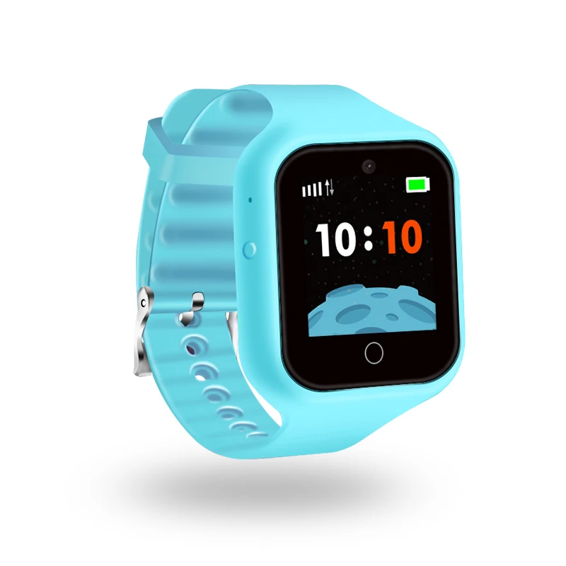 S66a gps Детские Смарт-часы телефон положение детские часы 1,22 дюймов цветной сенсорный экран 500 мАч SOS смарт детские часы pk Q50 q80 q60 - Цвет: Синий