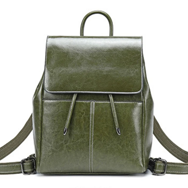 Luxury high quality genuine leather backpack women 2020 new travel knapsack female shoulder bag cowhide girls casual daypack