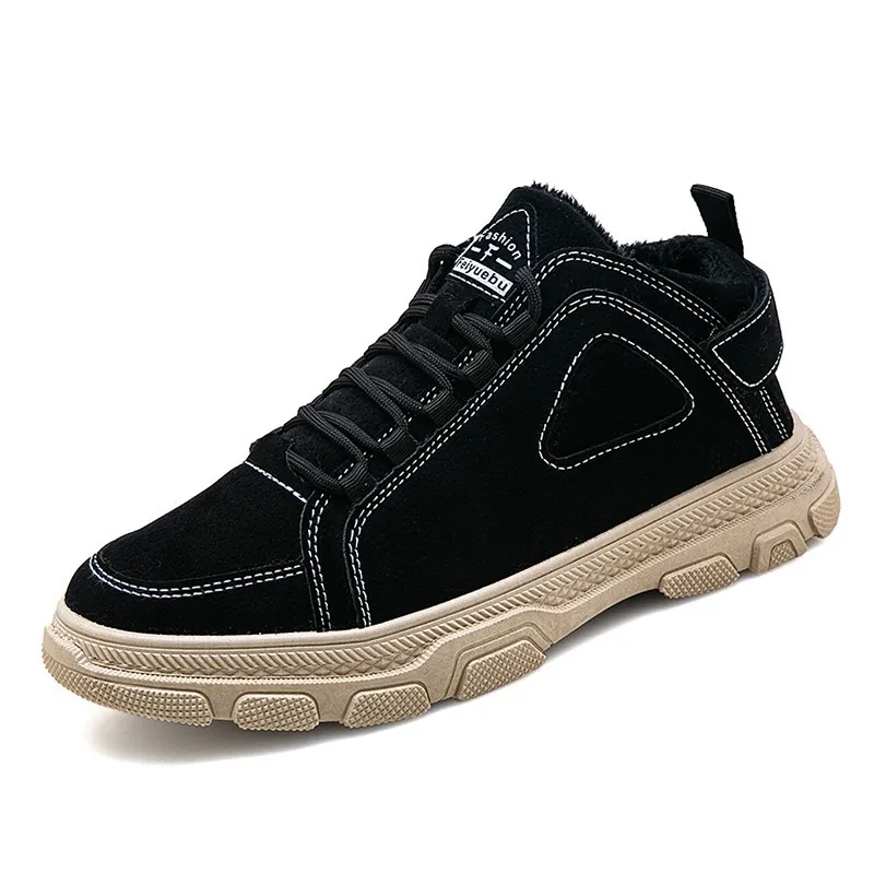 

2019 New Style plus Velvet Warm Martin Boots Men's Hight-top Korean-style Trend Winter Snowfield Locomotive Versatile Men's Boot