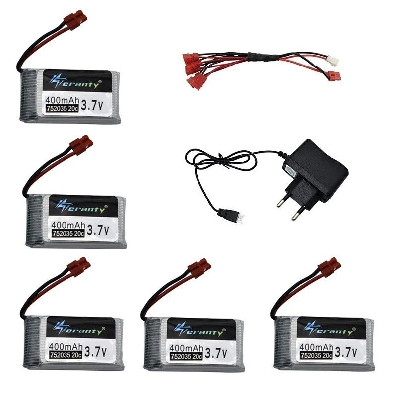 3 7 V 400mah Lipo зарядное устройство наборы для SYMA X15 X5A 1 X15C X15W RC Дрон вертолет запасные