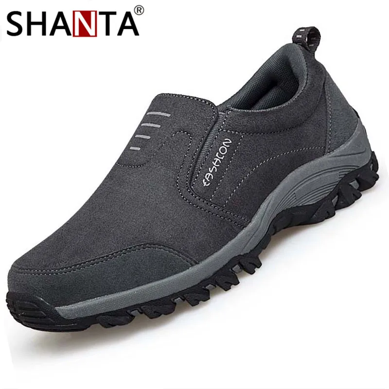 

SHANTA Men Casual Shoes Outdoor Loafers Sneakers 2019 New Comfortable Walk Men Casual Loafers Shoes Men Zapatos De Hombre