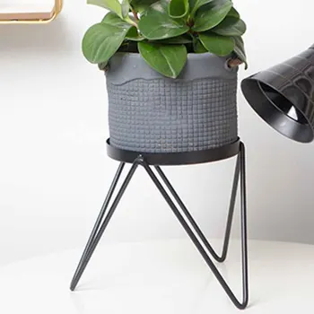 

Garden Flower Pot Holder Support Indoor Outdoor Smooth Display Rack Floor Standing Home Decor Balcony Living Room Iron Rustproof