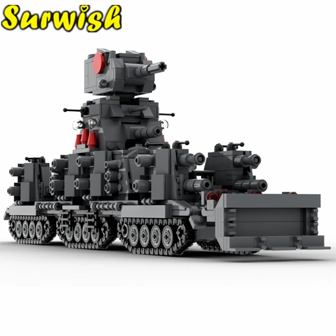 1211 шт DIY креативные строительные блоки сборка MOC Военный танк СССР KV 44