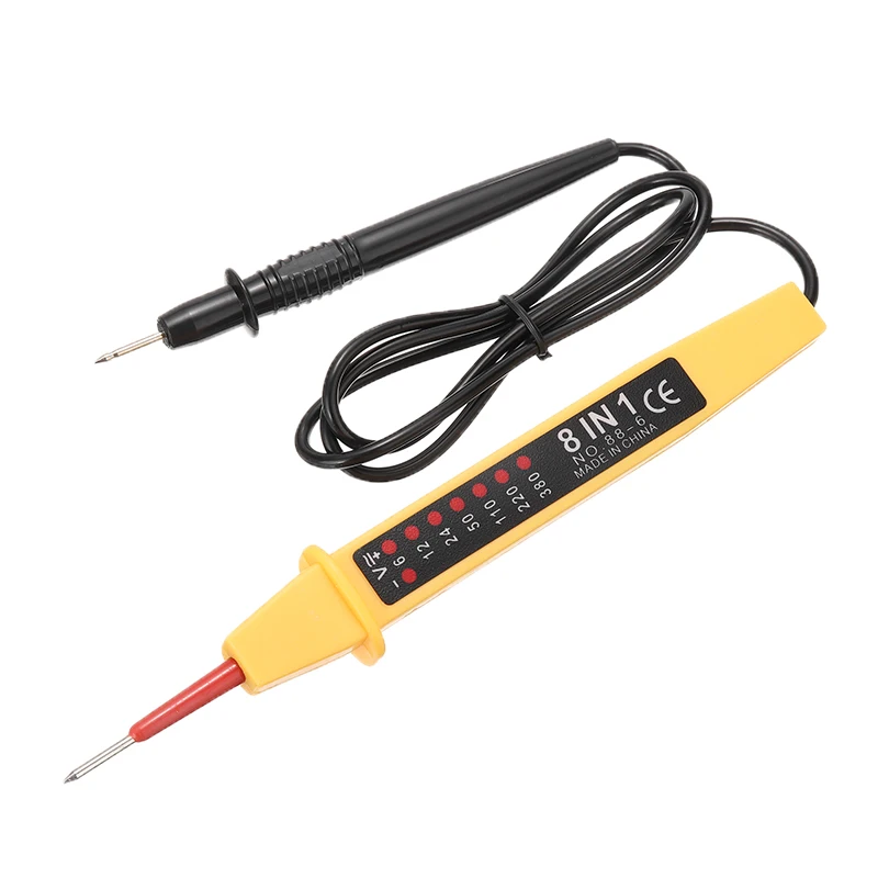 8 IN 1 6V-380V Voltage Tester Pen AC DC Volt Alert Power Detector SensorLDECWDE